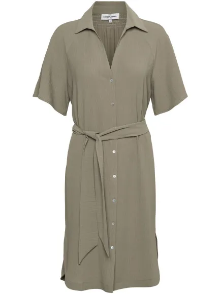 &Co Woman &co women jurk margo khaki Groen