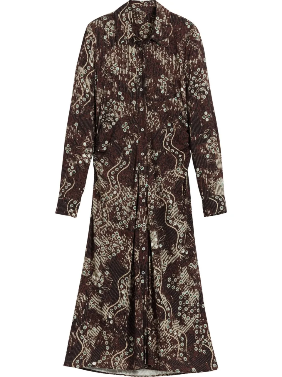 Desigual midi jurk bruin, foto 2