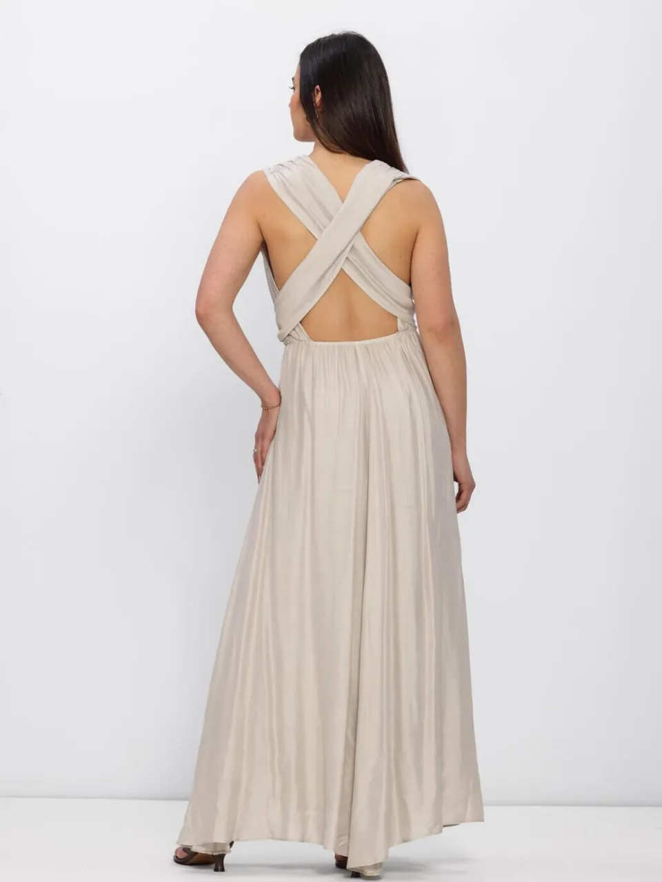 NEMA Dames Jurken N242 - Creme, foto 3