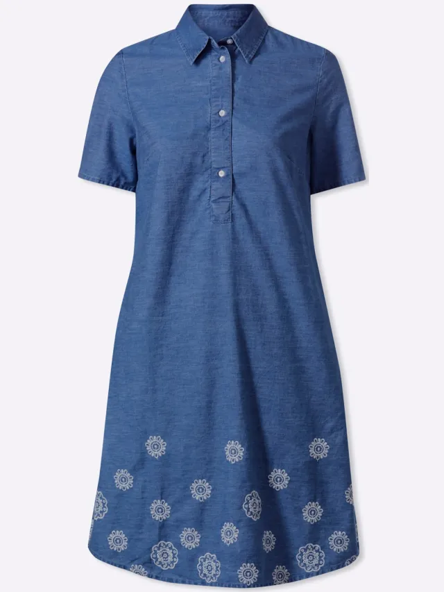 Jeansjurk blue-bleached, foto 2