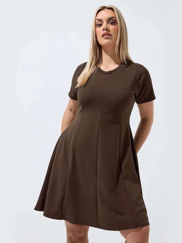 Limited Collection Chocoladebruine Skaterjurk Brown