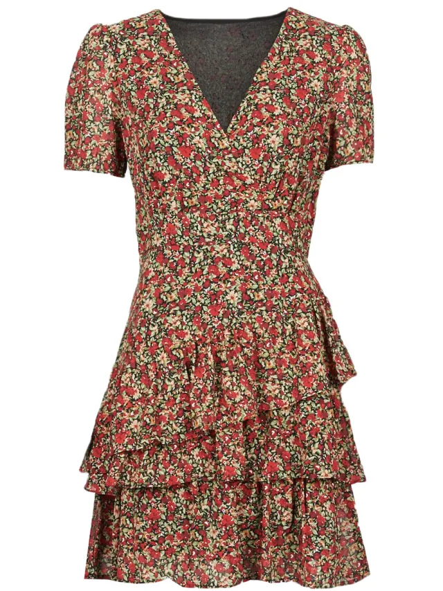 Moony Mood Korte Jurk Moony Mood ORNAMA Rood