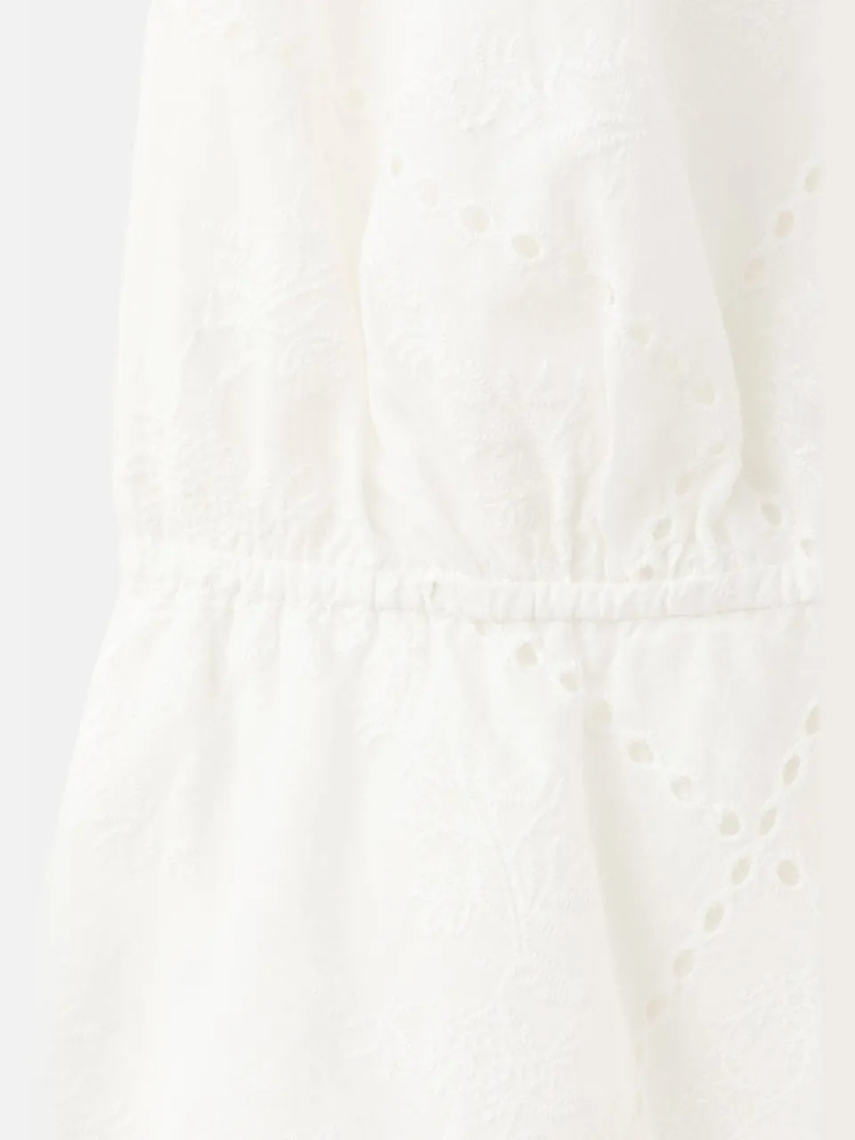 Mango halter broderie jurk - wit, foto 5