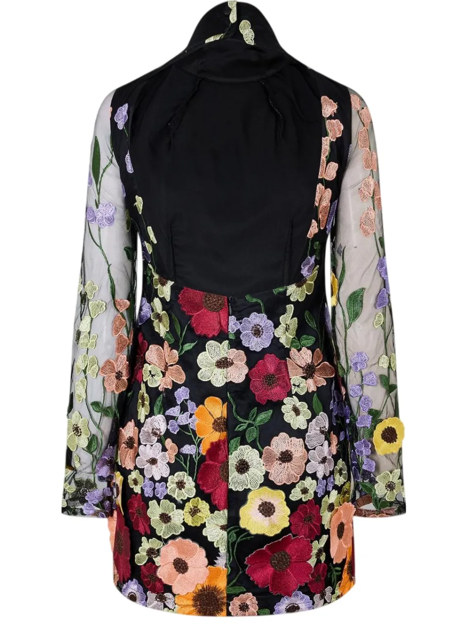 Amy Lynn AmyLynn Mini-jurk met bloemenprint en hoge hals voor dames (Bloemen), foto 2