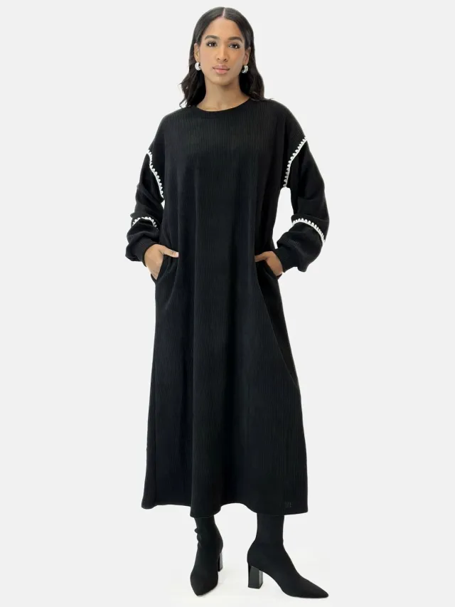 Elara Maxikleid Schwarz