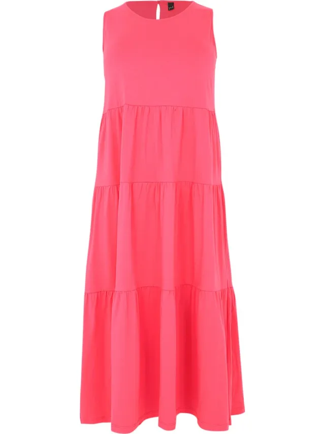 Yoek Dames Jurk mouwloos roze