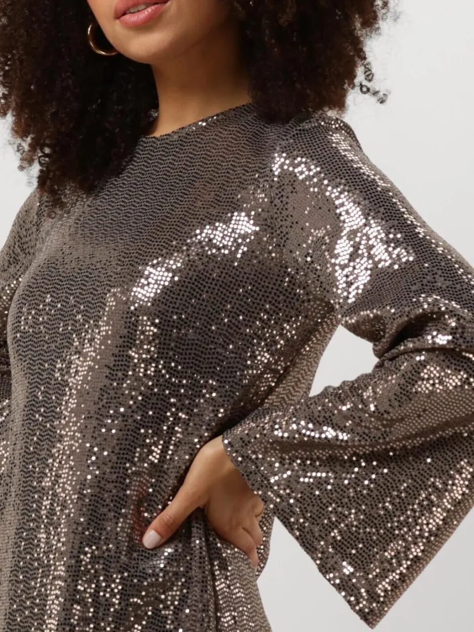 ANA ALCAZAR Dames Jurken Dress Wide Sleeves - Zilver, foto 4