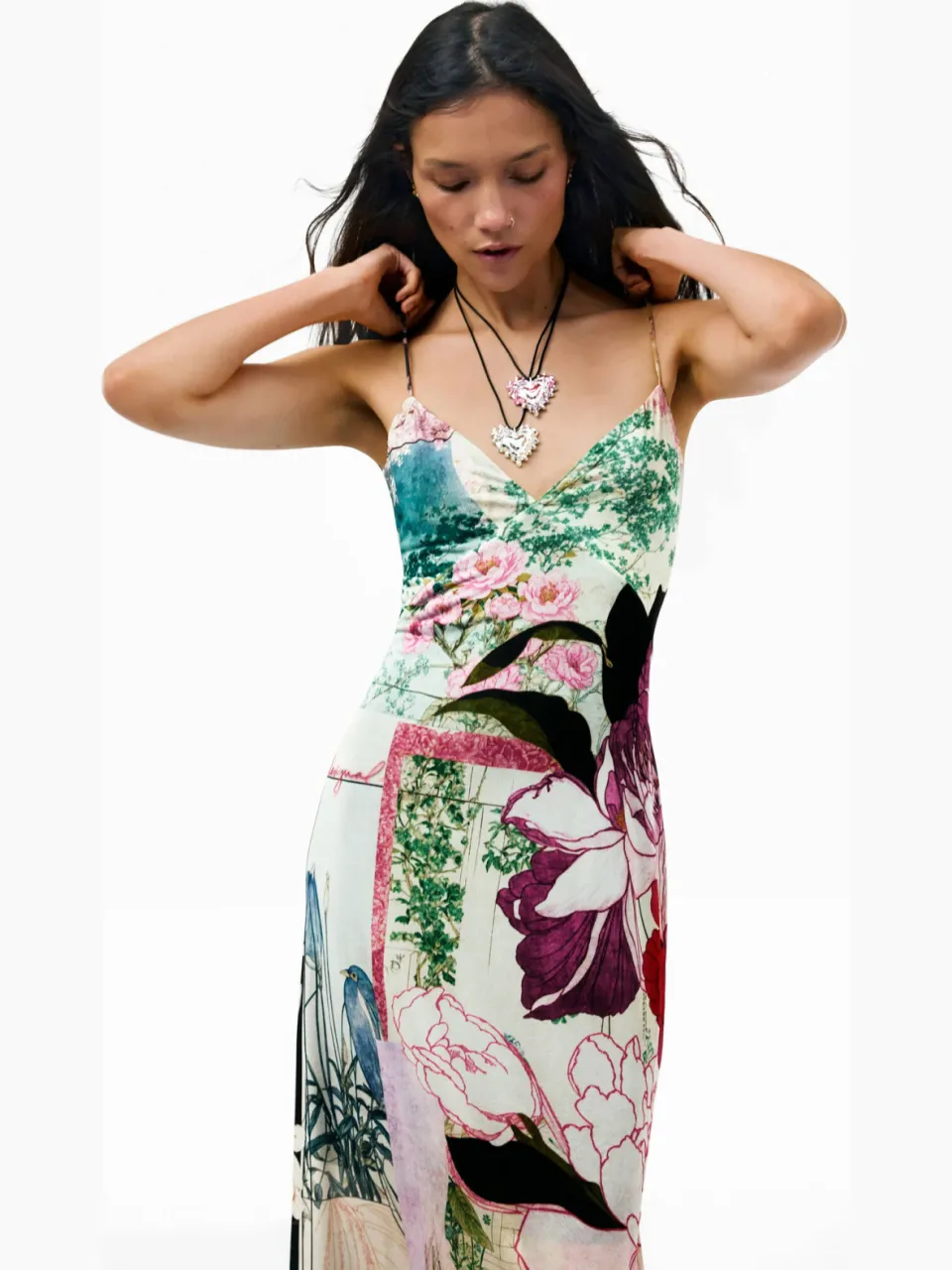 Desigual midi zomerjurk met print - meerkleurig multi, foto 2