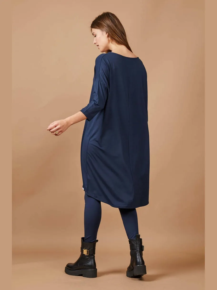 Didi jurk donkerblauw, foto 4