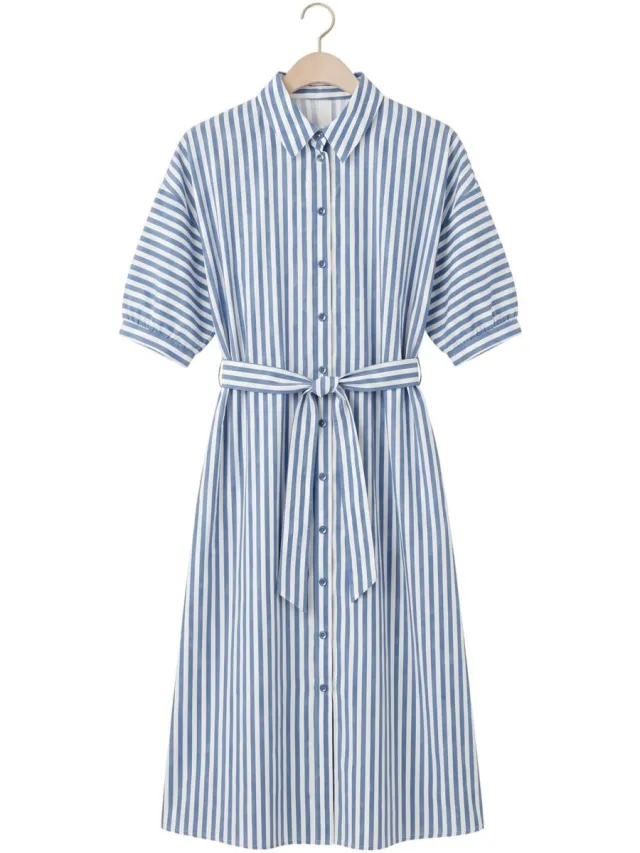 JapanTKY JAPAN TKY Ywa Dessin Dames - Jurk - Blauw