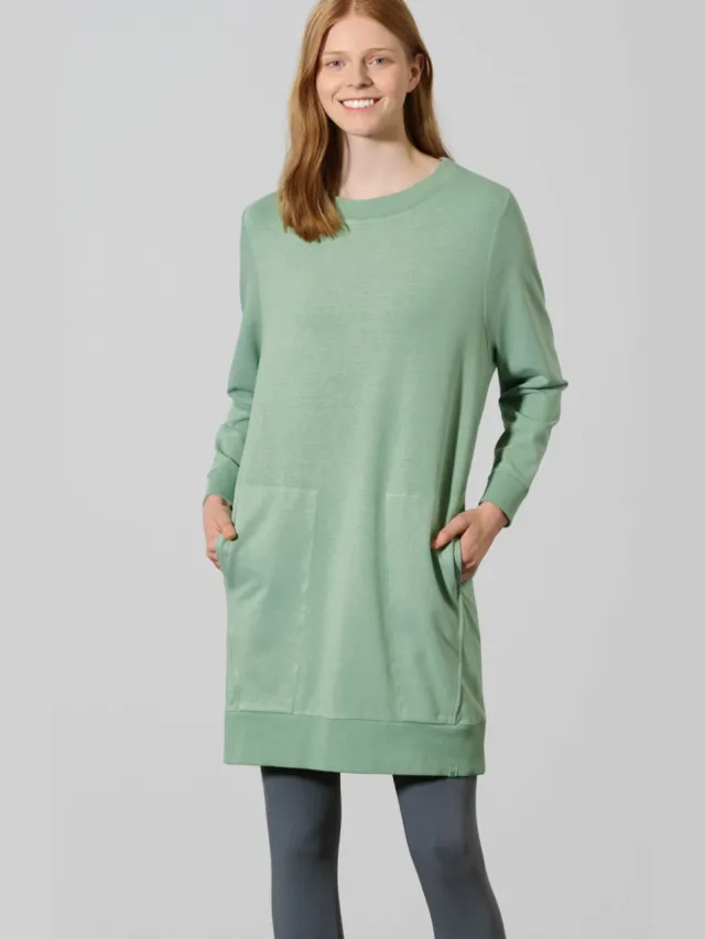 HempAge dames vegan Sweaterjurk Menta Mintgroen
