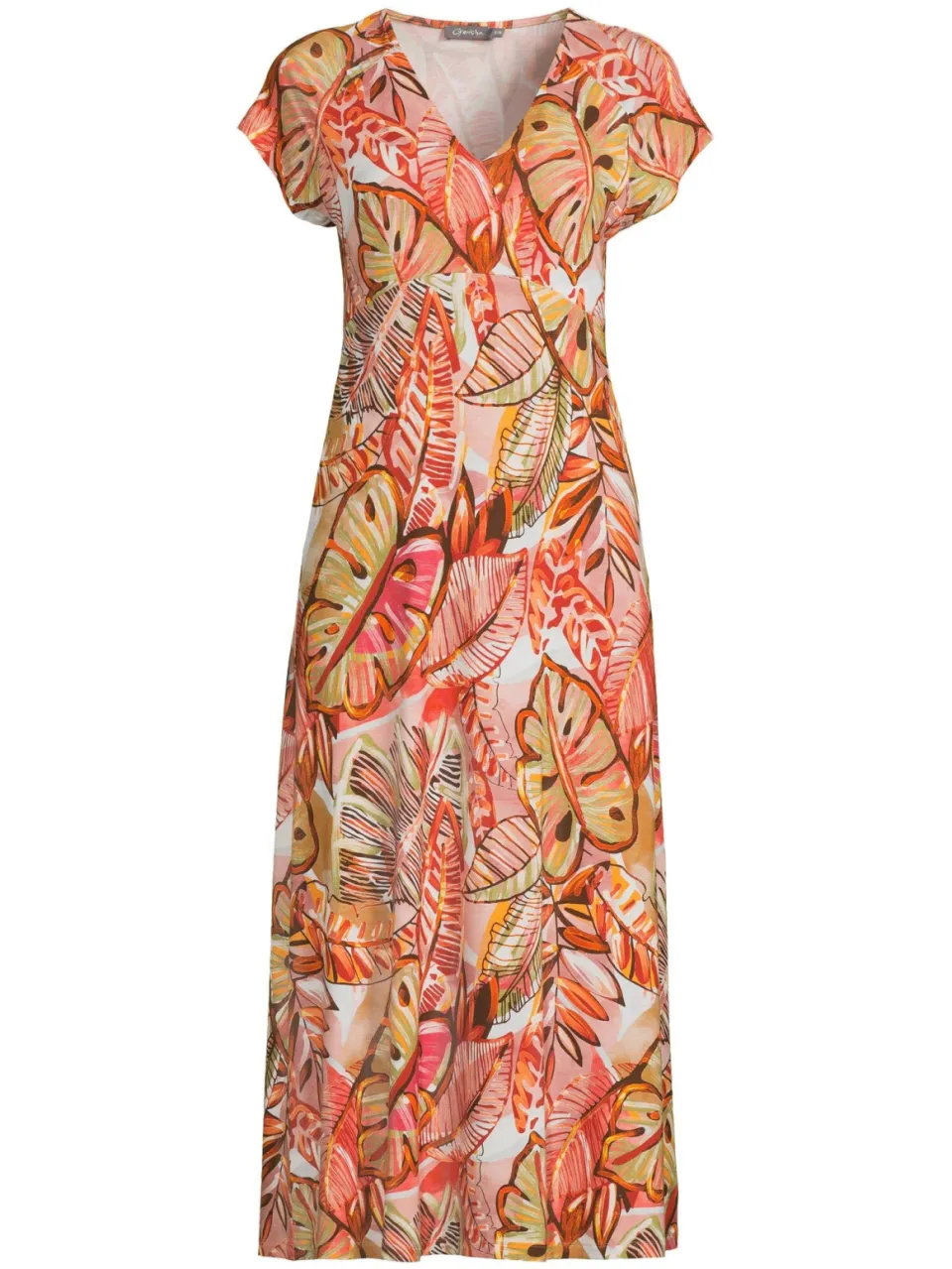 Geisha A-lijn jurk oranje, foto 2