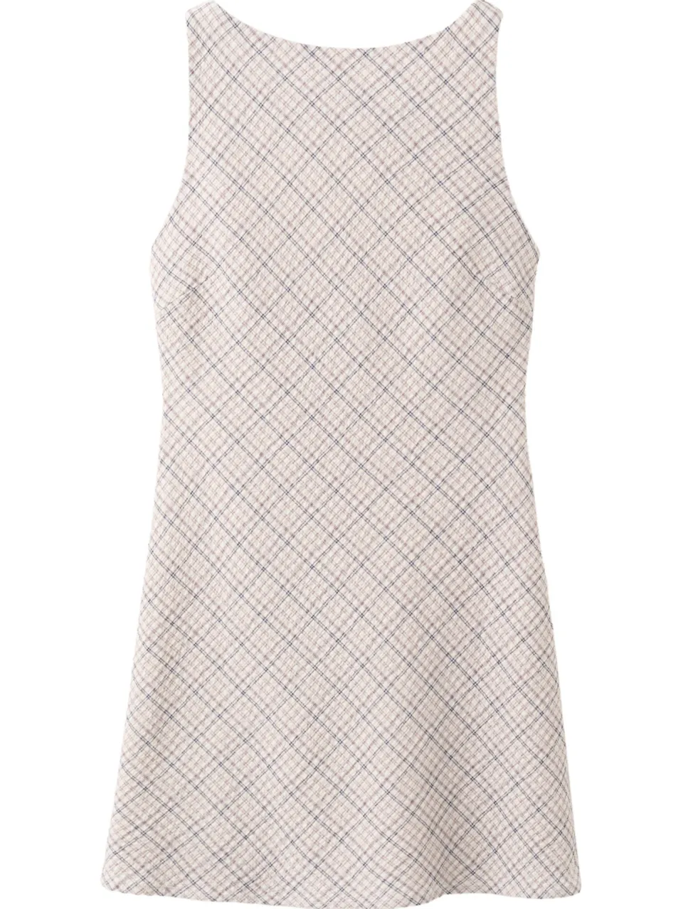Mango geruite mini jurk - beige, foto 2