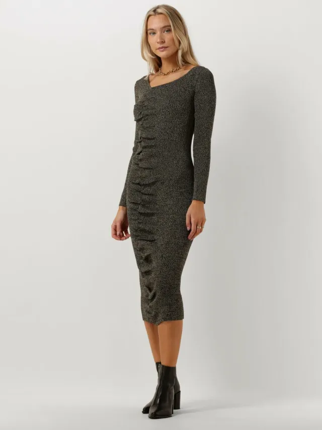 Notes du Nord Dames Jurken Icon Knitted Dress - Donkergrijs