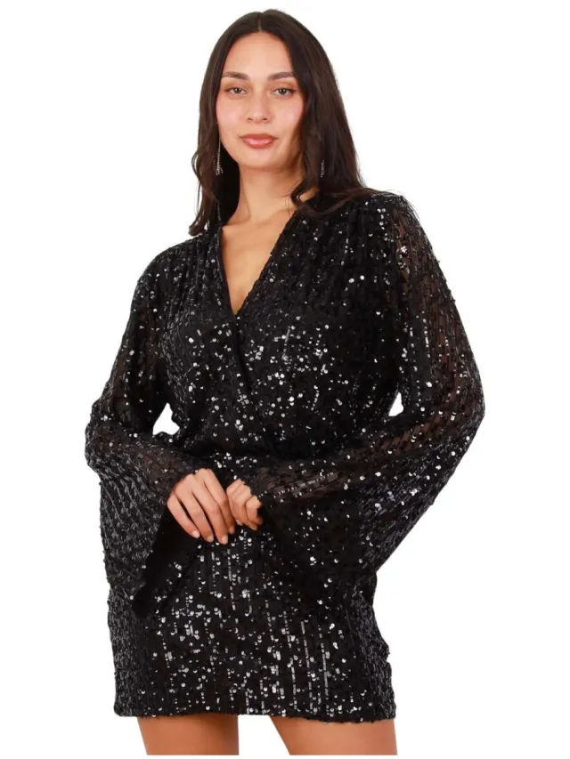 La Modeuse Korte Jurk La Modeuse 76636_P181507 Zwart
