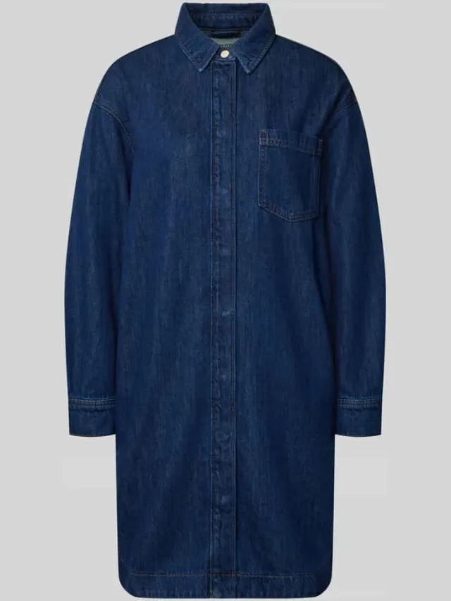 Marc O'Polo Losvallende denimjurk van katoen- en viscosemix, foto 2