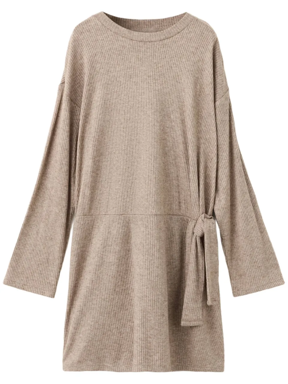 Mango Kids gebreide jurk beige/bruin, foto 2