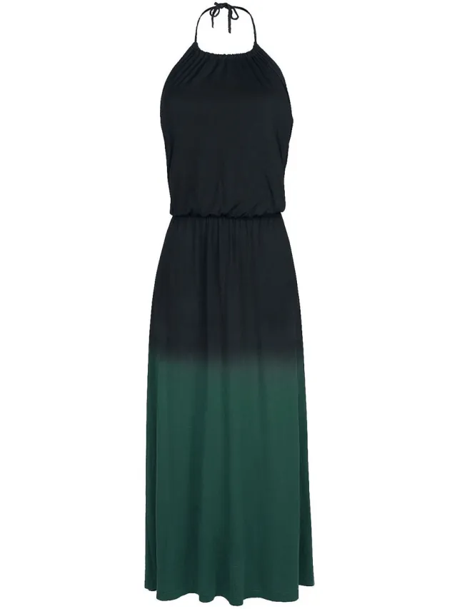 Black Premium by EMP Zwart-groene jurk met kleurverloop - Dames zwart;groen
