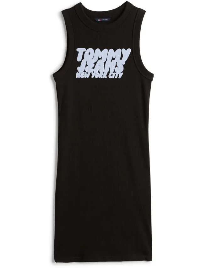 Tommy Jeans Jurk Tommy Jeans Tjw Tj Bubble Tank D - Fashion Wear - Vrouwen Zwart