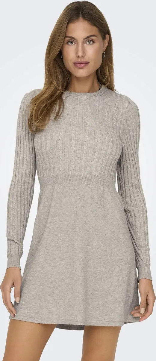 Only Gebreide jurk ONLFIA Midi-jurk Weathered Teak