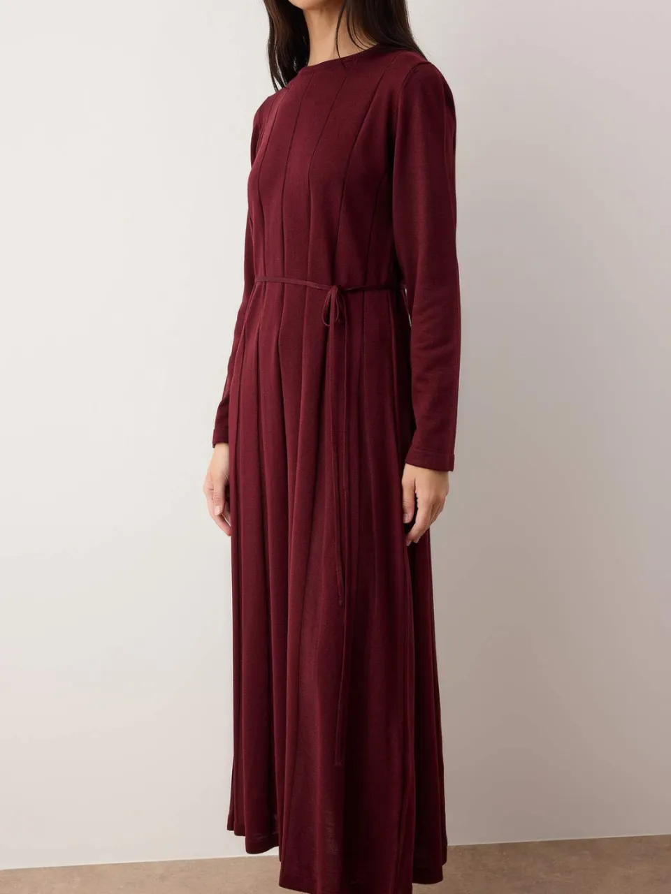 Trendyol Modest Dames Paars Effen Maxi Lang Casual A-lijn Modest Jurken, foto 2