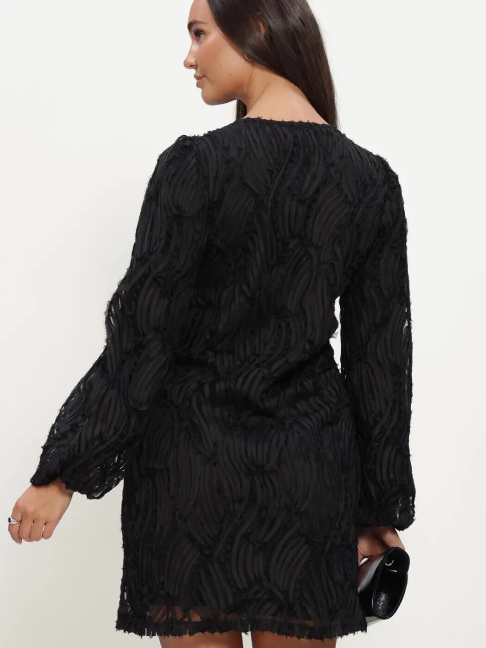 Object Dames Jurken Objlucie Luka L/s Re Dress 147 Div - Zwart, foto 3
