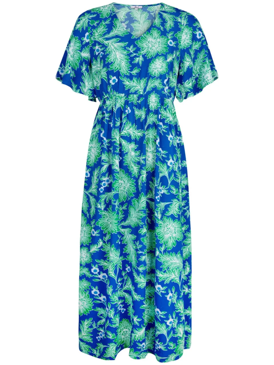 Miss Etam gebloemde maxi zomerjurk - blauw, foto 2