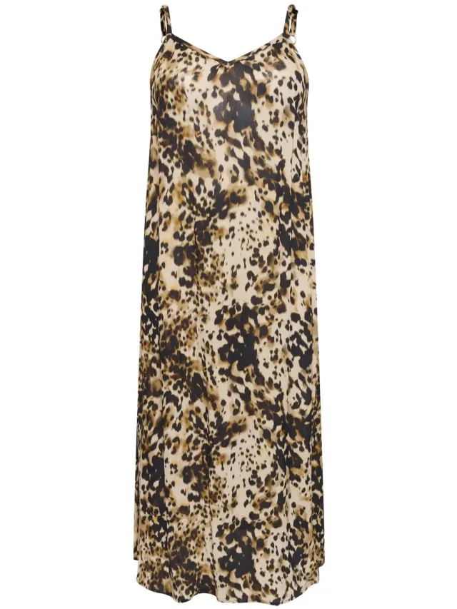 Kaffe Curve Damesjurk KAFFE Curve Julia luipaardprint