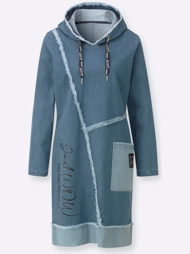 Jeansjurk blue-bleached, foto 2