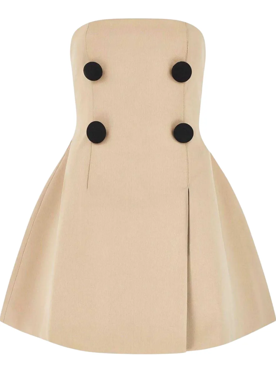 Odd Muse Dames: De ultieme bandeau-minijurk (Beige), foto 2