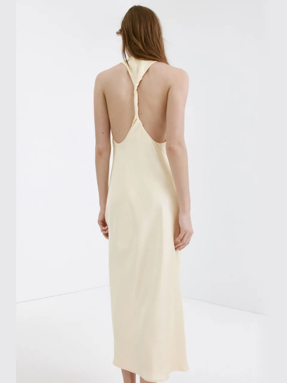 Mango midi jurk - lichtgeel, foto 6