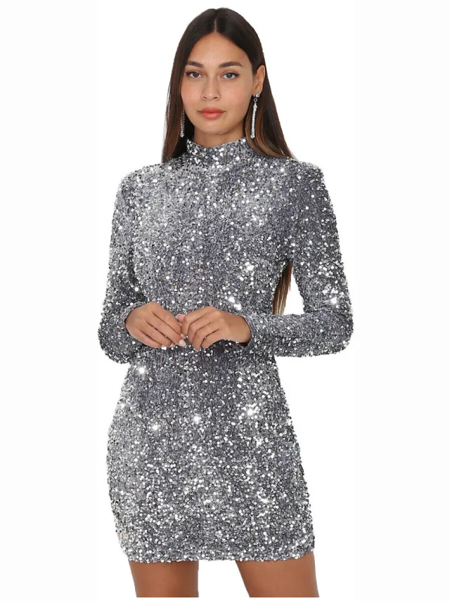 La Modeuse Jurk La Modeuse 64042_P146151 Zilver