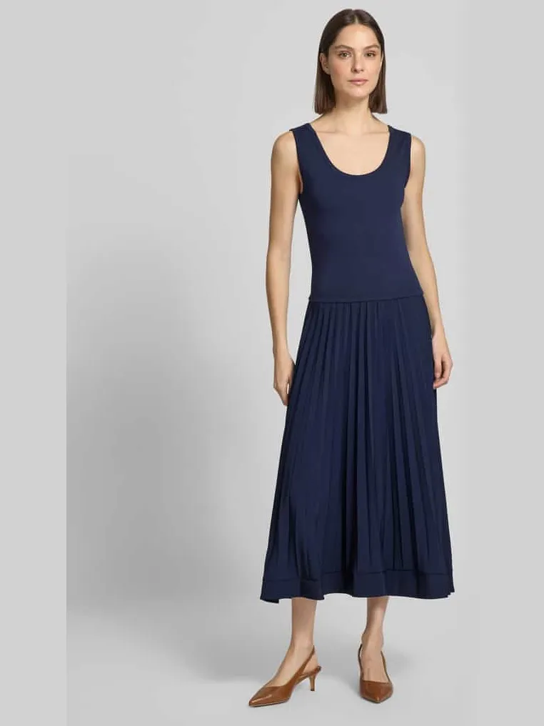 GUIDO MARIA KRETSCHMER WOMAN Midi-jurk in 2-in-1-look Model 'REMI' Marineblauw