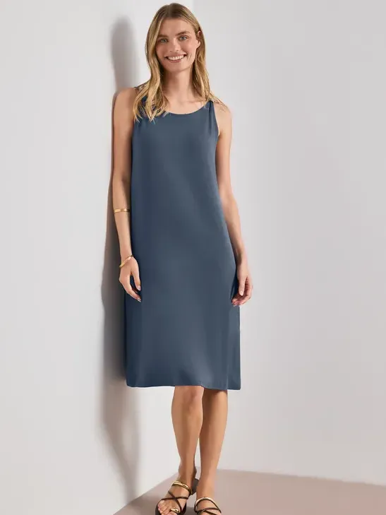 Street One Knielange jurk met gespdetail Blauw