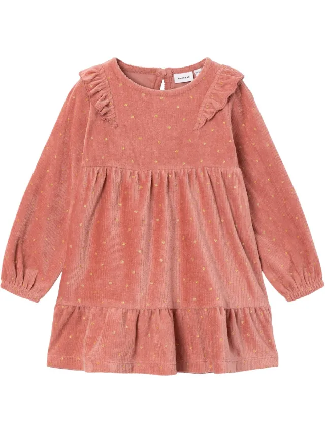 NAME IT jurk meisjes - roze - NMFnelly