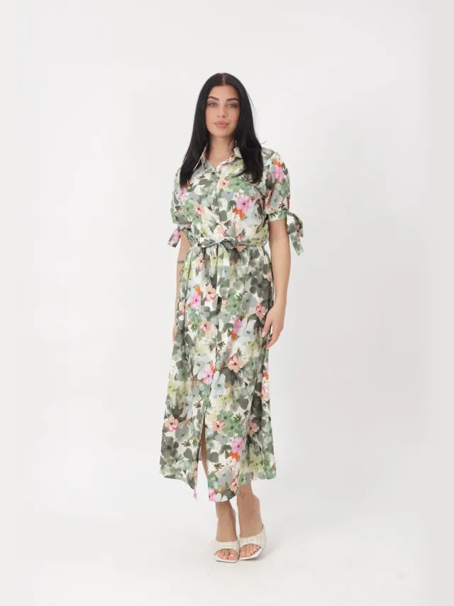 Elara Kleid Khaki