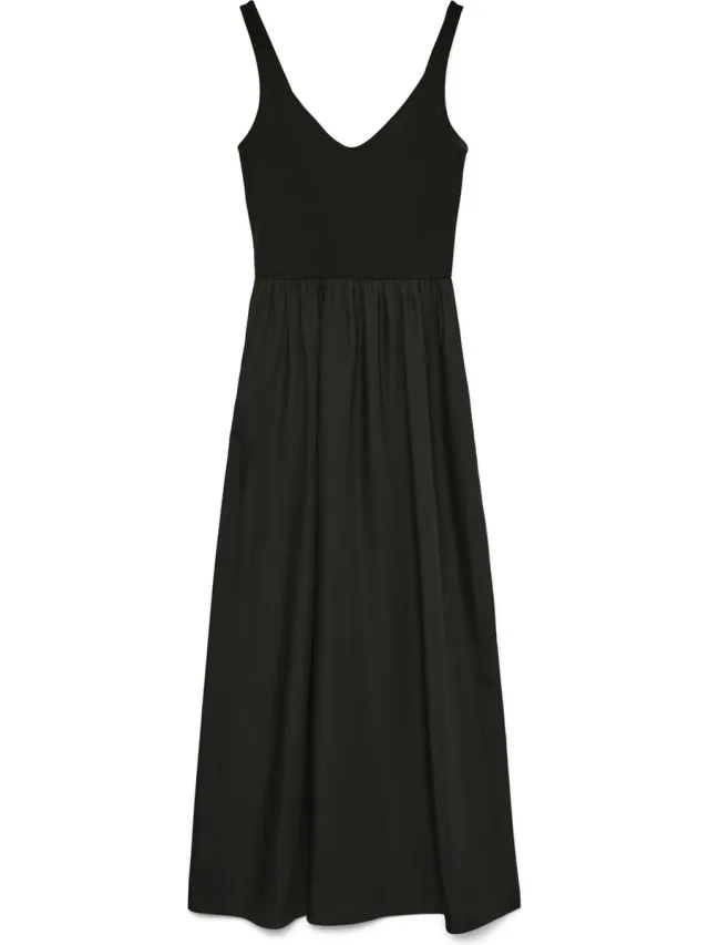 Vero Moda Jurk VMVALLY Lange jurk Black
