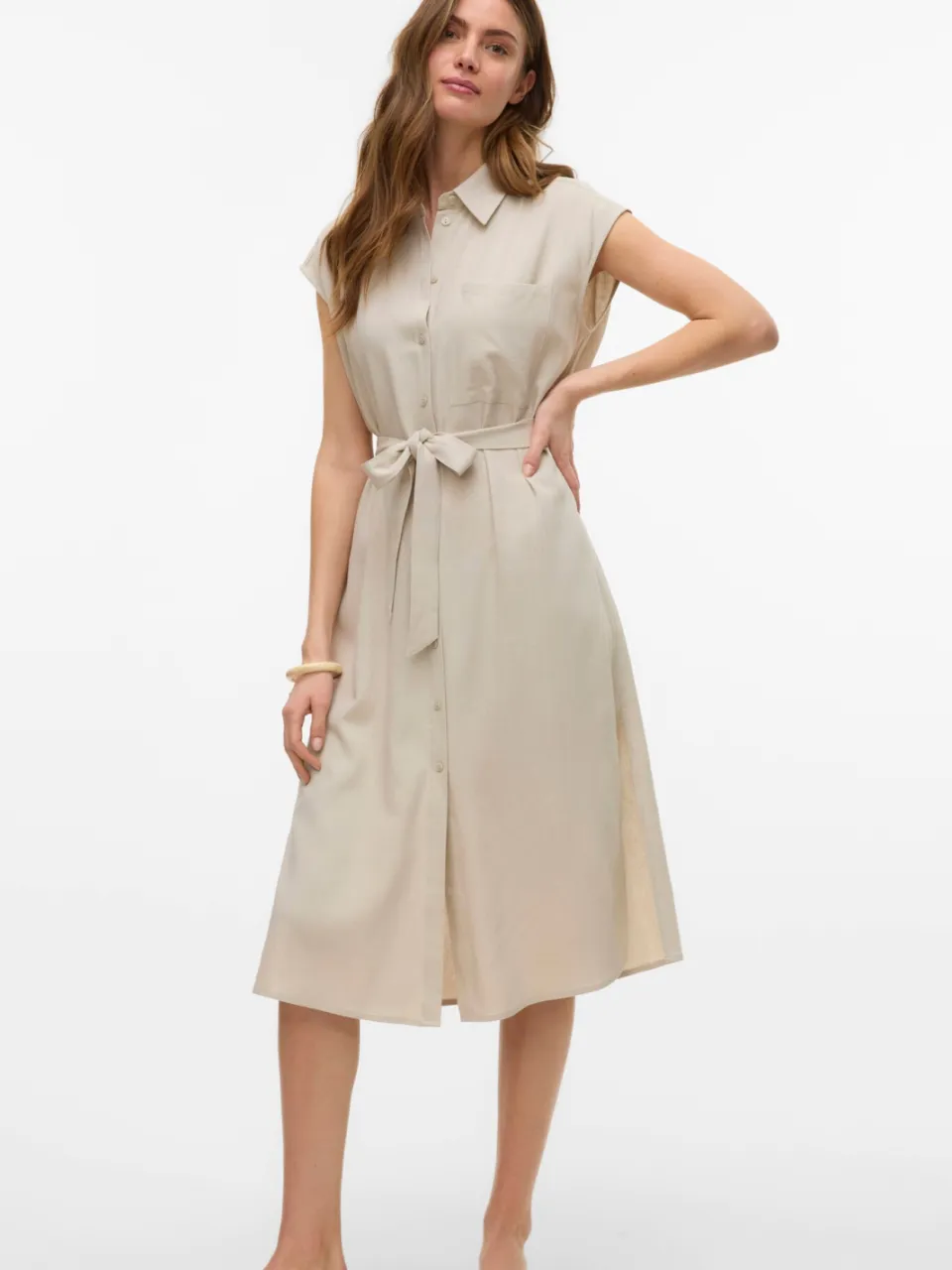 Vero Moda blousejurk beige, foto 3