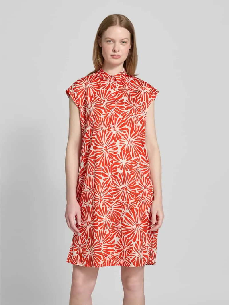Smith and Soul Knielange jurk met kapmouwen rood, foto 4