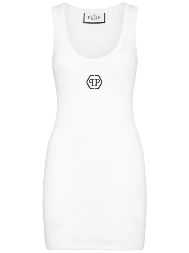 Philipp Plein T-Shirt Jurk Kort wit, foto 2