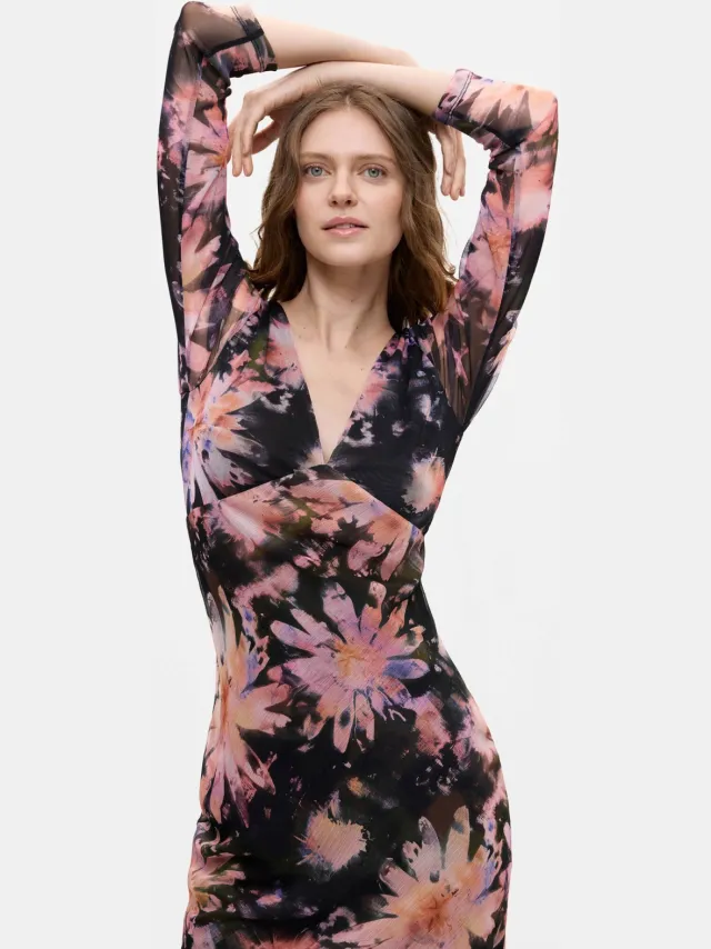 Desigual midi jurk met print - meerkleurig multi, foto 3