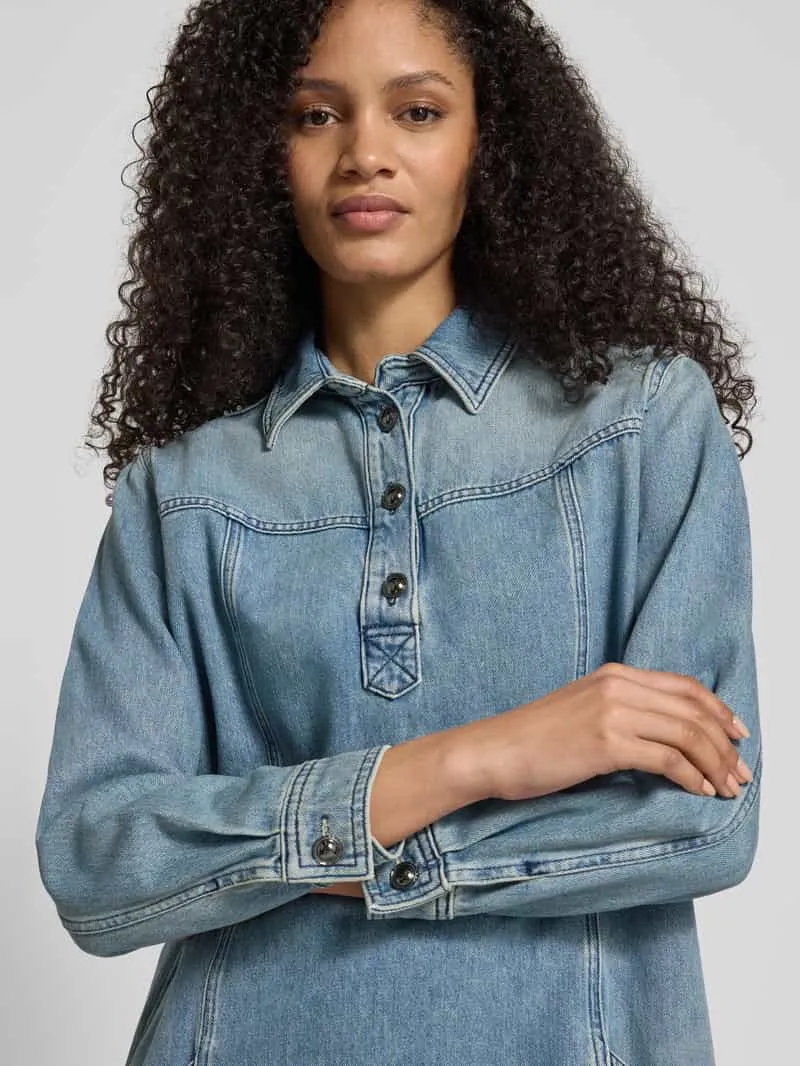 BA&SH Denimjurk met knoopsluiting model 'TONA', foto 5