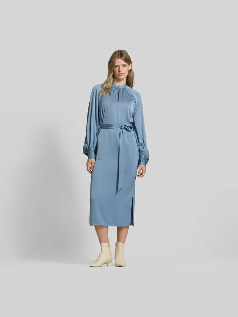 Filippa K Midi-jurk met plooien Lichtblauw