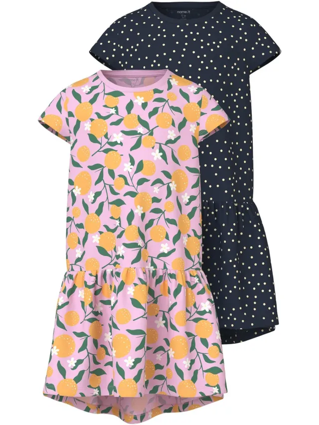 NAME IT NKFVIGGA 2P CAPSL DRESS - Meisjes - Jurken Pirouette