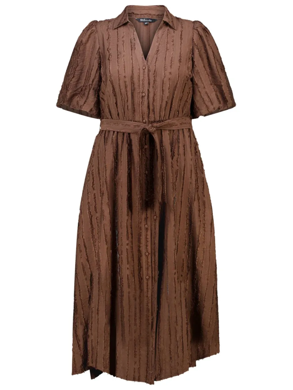 MS Mode midi blousejurk - bruin, foto 2