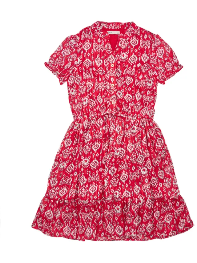 Only Korte Jurk Only KOGDANIELLA S/S TIE STRING DRESS Roze