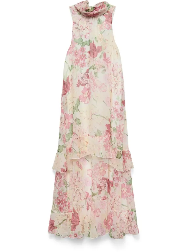 Vero Moda VMSANNA SL HIGHNECK MAXI DRESS EXP - Dames - Maxi jurken Birch