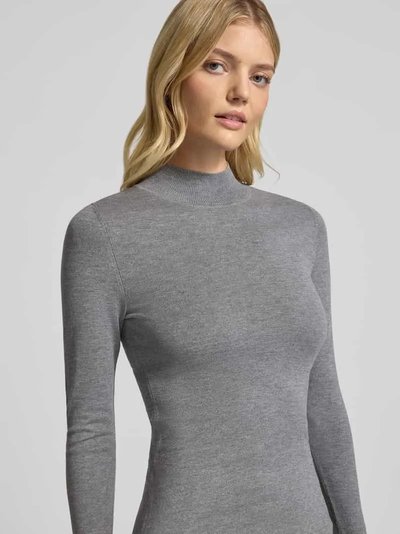 Only Tricotjurk met mockneck donkergrijs gemêleerd, foto 5