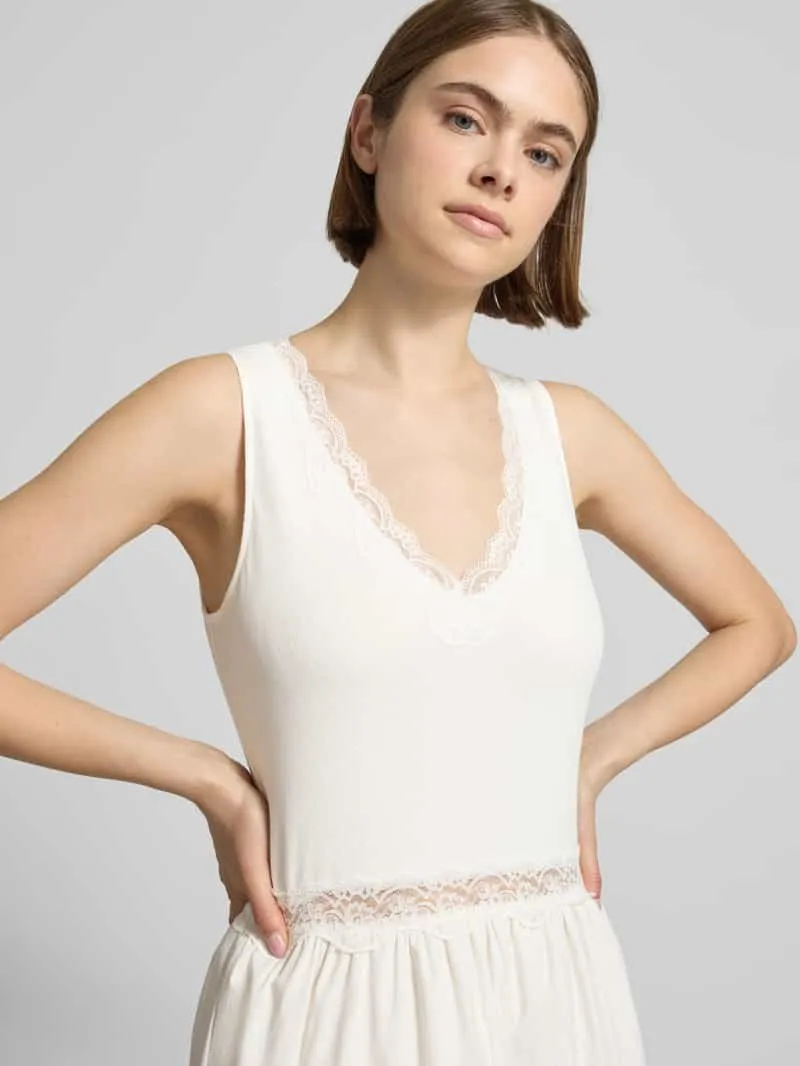 OH APRIL midi-jurk met kant model 'Nami' wit, foto 5