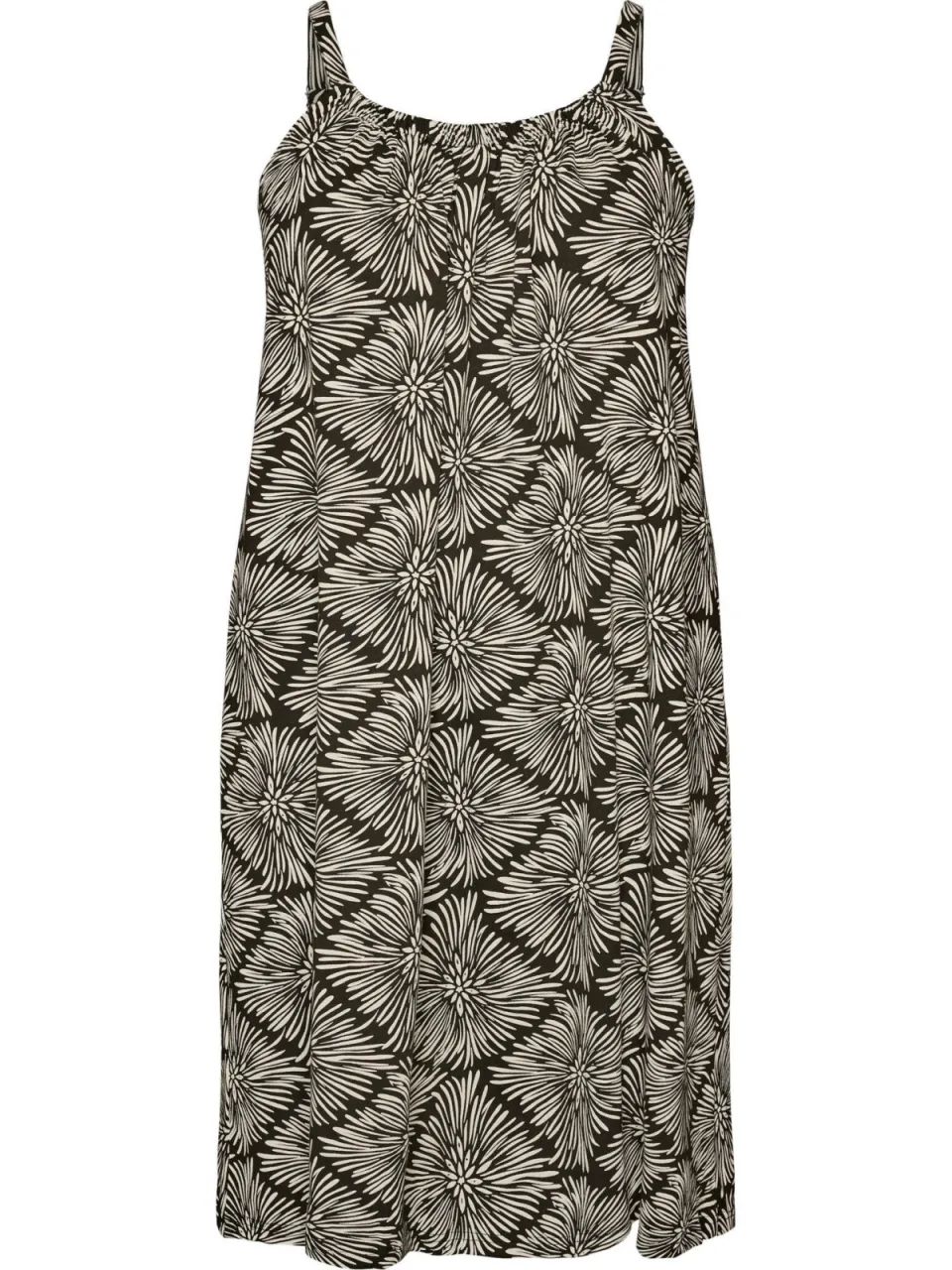 Zizzi zomerjurk Plus Size met print - zwart, foto 3